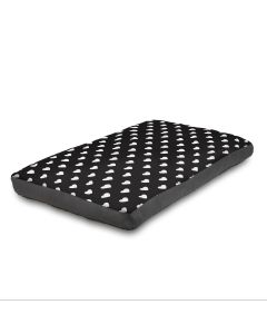 Black Hearts Dog Bed