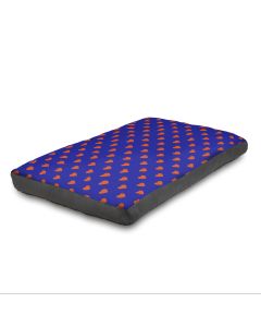 Blue Hearts Dog Bed