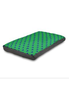 Green Hearts Dog Bed