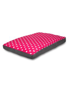 Pink Hearts Dog Bed