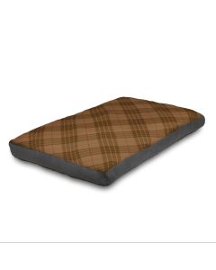 Brown Tartan Dog Bed