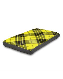 Yellow Tartan Dog Bed